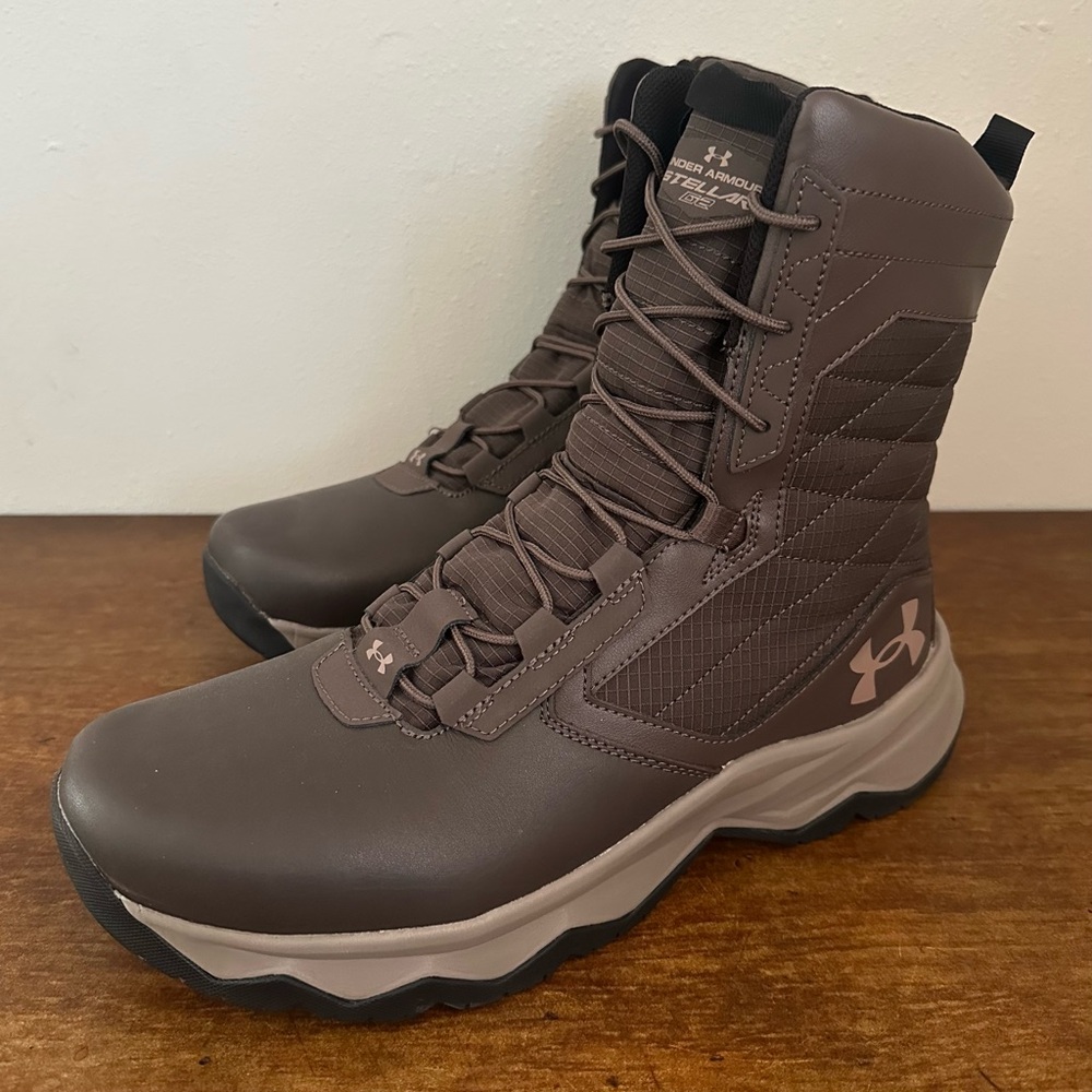 Under Armour UA Stellar G2 Tactical Boots Brown 3024946-200 New Men's Size 12.5